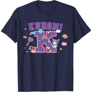 image:imageSANRIO Kuromi Varsity Letter K TShirtNavy Blue