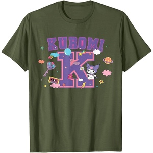 image:imageSANRIO Kuromi Varsity Letter K TShirtOlive Green