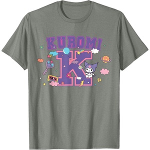 image:imageSANRIO Kuromi Varsity Letter K TShirtOlive Heather