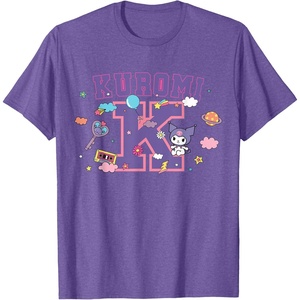 image:imageSANRIO Kuromi Varsity Letter K TShirtPurple Heather