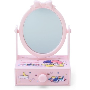 image:imageSanrio 112097 Sanrio 112097 Hello Kitty Mirror Stand Hello Kitty 55 x 39 x 24 inches 14 x 10 x 6 cm Fashionable Miscellaneous Goods  Forever Sanrio  Characterlittle twin stars