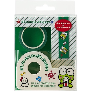 image:imageSanrio 321362 Tape Cutter amp Paper Tape Household Goods Sanrio KerokeloppiGreen