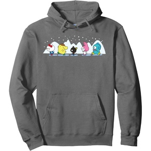 image:imageSanrio Characters Holiday Ice Skating Hoodie Pullover HoodieAsphalt Grey