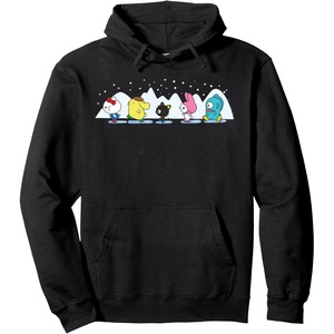 image:imageSanrio Characters Holiday Ice Skating Hoodie Pullover HoodieBlack