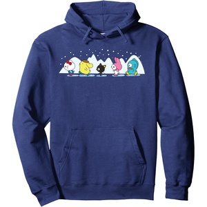 image:imageSanrio Characters Holiday Ice Skating Hoodie Pullover HoodieNavy Blue