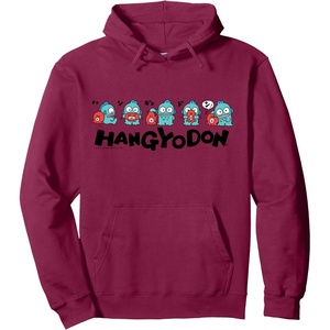 image:imageSanrio Hangyodon Funny Logo Hoodie Pullover HoodieBurgundy