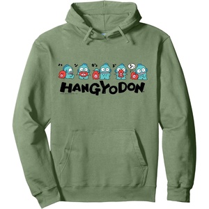 image:imageSanrio Hangyodon Funny Logo Hoodie Pullover HoodieSage Green