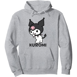 image:imageSanrio Kuromi Backside Logo Hoodie Pullover HoodieHeather Grey