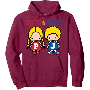image:imageSanrio Patty and Jimmy Hoodie Pullover HoodieBurgundy