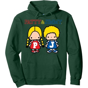 image:imageSanrio Patty and Jimmy Hoodie Pullover HoodieDark Green
