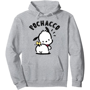 image:imageSanrio Pochacco Classic Backside Hoodie Pullover HoodieHeather Grey
