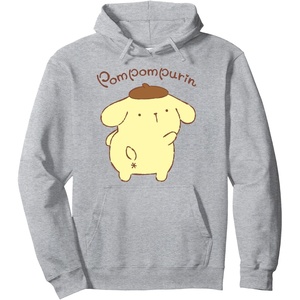 image:imageSanrio Pompompurin Backside Hoodie Pullover HoodieHeather Grey
