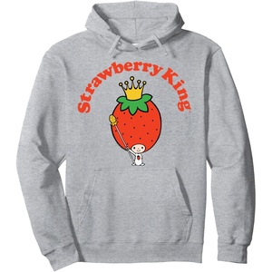 image:imageSanrio Strawberry King Hoodie Pullover HoodieHeather Grey