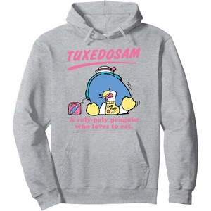 image:imageSanrio Tuxedosam Headphones Hoodie Pullover HoodieHeather Grey