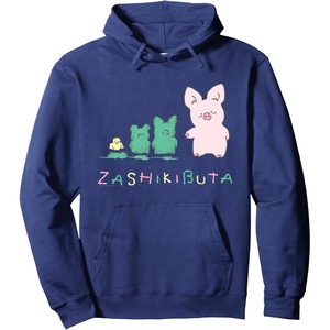 image:imageSanrio Zashikibuta and Friends Hoodie Pullover HoodieNavy Blue