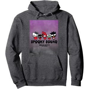 image:imageSpooky Squad Halloween Hello Kitty Pullover HoodieDark Heather Grey
