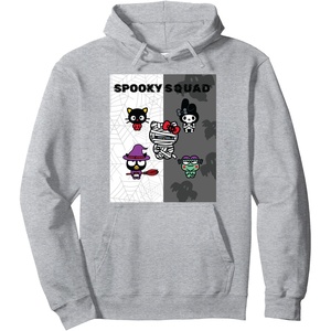 image:imageSpooky Squad ft Sanrio Characters Halloween Hello Kitty Pullover HoodieHeather Grey