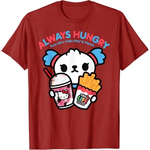 image:imageToca Life x Hello Kitty amp Friends Always Hungry TShirtCranberry Red