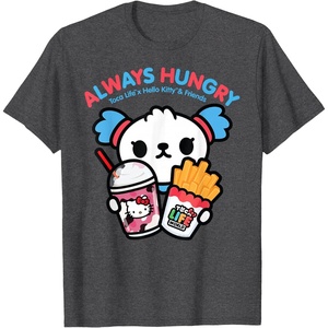 image:imageToca Life x Hello Kitty amp Friends Always Hungry TShirtDark Heather Grey