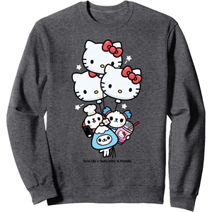 image:imageToca Life x Hello Kitty amp Friends BALLOONS SweatshirtDark Heather Grey