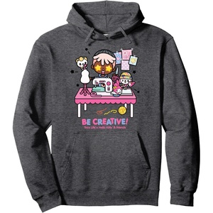 image:imageToca Life x Hello Kitty amp Friends BE CREATIVE Pullover HoodieDark Heather Grey