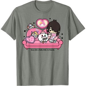 image:imageToca Life x Hello Kitty amp Friends My Melody Couch TShirtOlive Heather