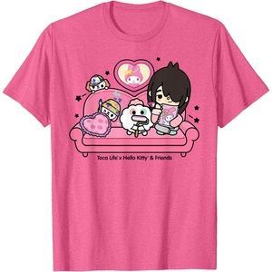image:imageToca Life x Hello Kitty amp Friends My Melody Couch TShirtPink Heather