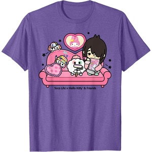image:imageToca Life x Hello Kitty amp Friends My Melody Couch TShirtPurple Heather
