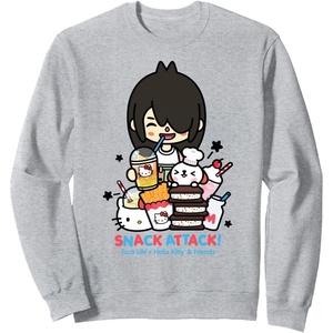 image:imageToca Life x Hello Kitty amp Friends SNACK ATTACK SweatshirtHeather Grey