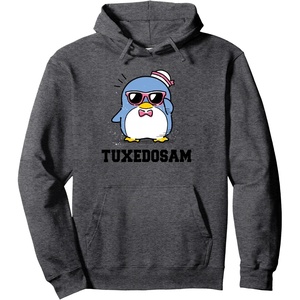 image:imageTuxedosam Summer Sunglasses Pullover HoodieDark Heather Grey