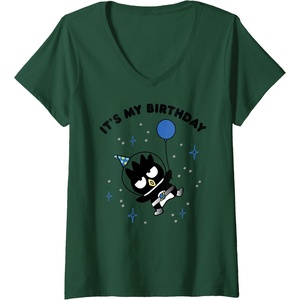 image:imageWomens BadtzMaru Its My Birthday VNeck TShirtDark Green