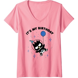 image:imageWomens BadtzMaru Its My Birthday VNeck TShirtPink