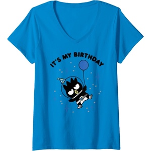 image:imageWomens BadtzMaru Its My Birthday VNeck TShirtSapphire Blue