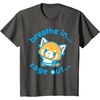 image:imageAggretsuko Yoga Breathe In Rage Out TShirtAsphalt Grey