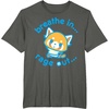 image:imageAggretsuko Yoga Breathe In Rage Out TShirtAsphalt Grey