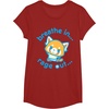 image:imageAggretsuko Yoga Breathe In Rage Out TShirtCranberry Red