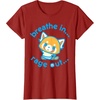 image:imageAggretsuko Yoga Breathe In Rage Out TShirtCranberry Red