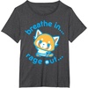 image:imageAggretsuko Yoga Breathe In Rage Out TShirtDark Heather Grey