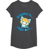 image:imageAggretsuko Yoga Breathe In Rage Out TShirtDark Heather Grey