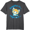 image:imageAggretsuko Yoga Breathe In Rage Out TShirtDark Heather Grey