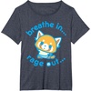 image:imageAggretsuko Yoga Breathe In Rage Out TShirtHeather Blue