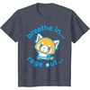 image:imageAggretsuko Yoga Breathe In Rage Out TShirtHeather Blue