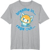 image:imageAggretsuko Yoga Breathe In Rage Out TShirtHeather Grey