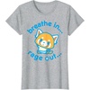 image:imageAggretsuko Yoga Breathe In Rage Out TShirtHeather Grey