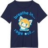image:imageAggretsuko Yoga Breathe In Rage Out TShirtNavy Blue