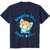 image:imageAggretsuko Yoga Breathe In Rage Out TShirtNavy Blue