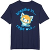 image:imageAggretsuko Yoga Breathe In Rage Out TShirtNavy Blue