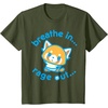 image:imageAggretsuko Yoga Breathe In Rage Out TShirtOlive Green