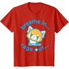 image:imageAggretsuko Yoga Breathe In Rage Out TShirtRed