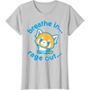 image:imageAggretsuko Yoga Breathe In Rage Out TShirtSilver Grey